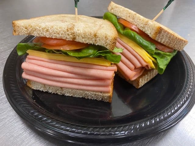 Classic deli club sandwich from the office lunch catering menu