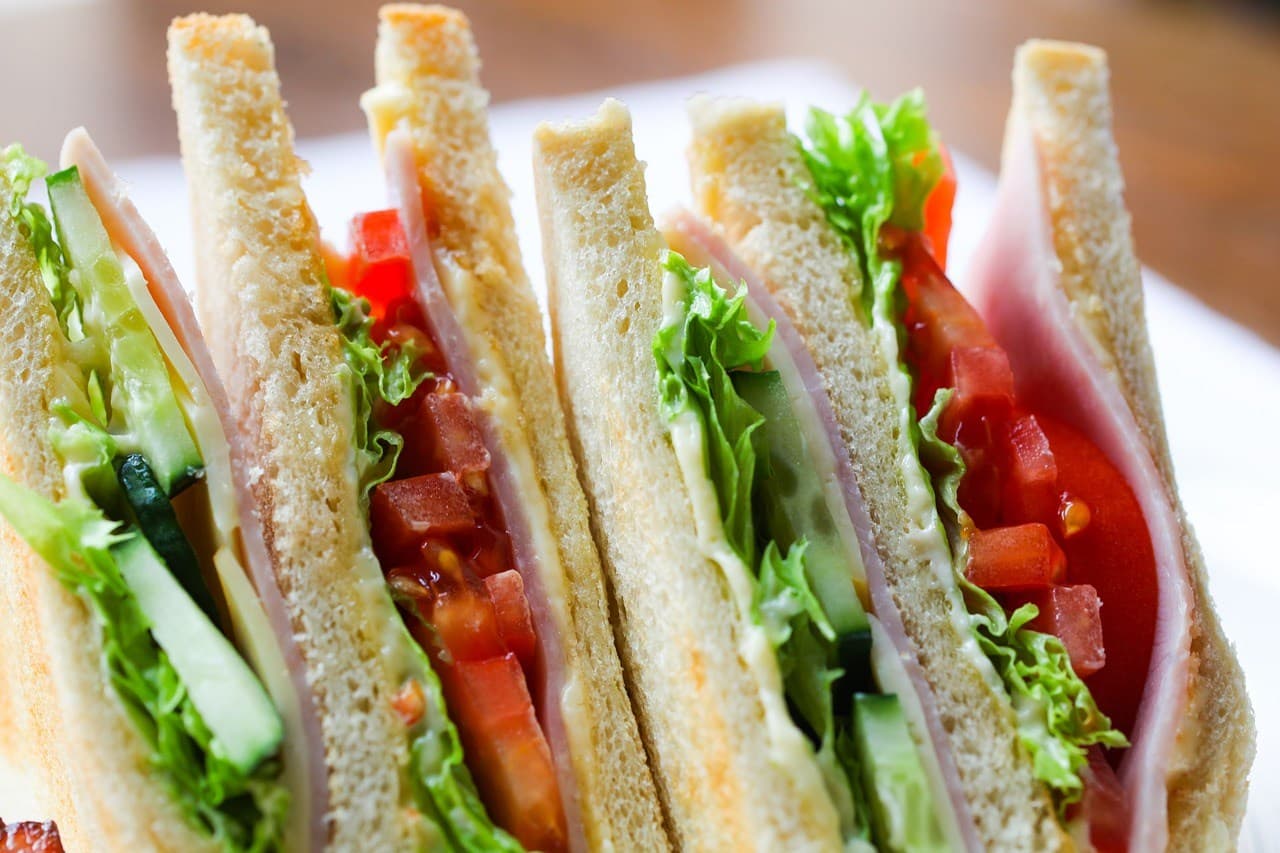 Fresh ham, lettuce, tomato and cucumber sandwiches for sandwich catering in Secaucus, NJ